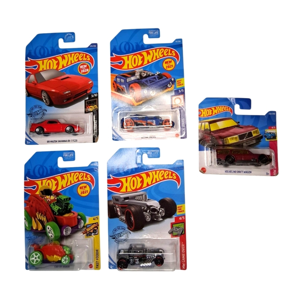 Hot Wheel Car Lot Assorted Toy Cars Set Red Blue Black